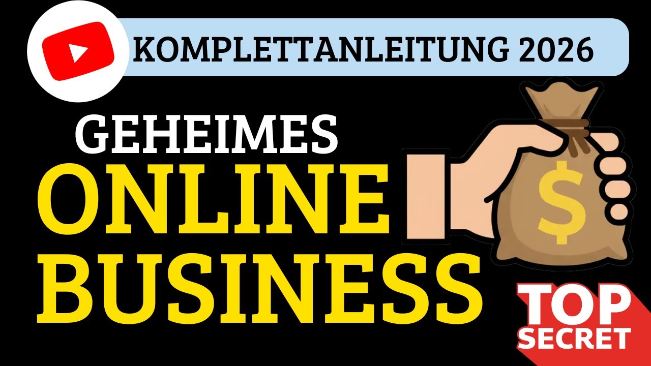 Die beste Methode zum Online Business aufbauen 2026 (Komplettanleitung YouTube-Business f&uuml;r Anf&auml;nger