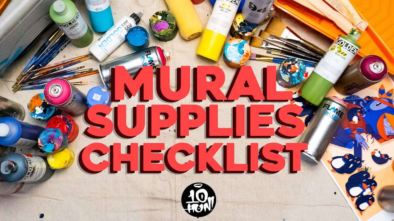 My MURAL SUPPLIES Checklist!