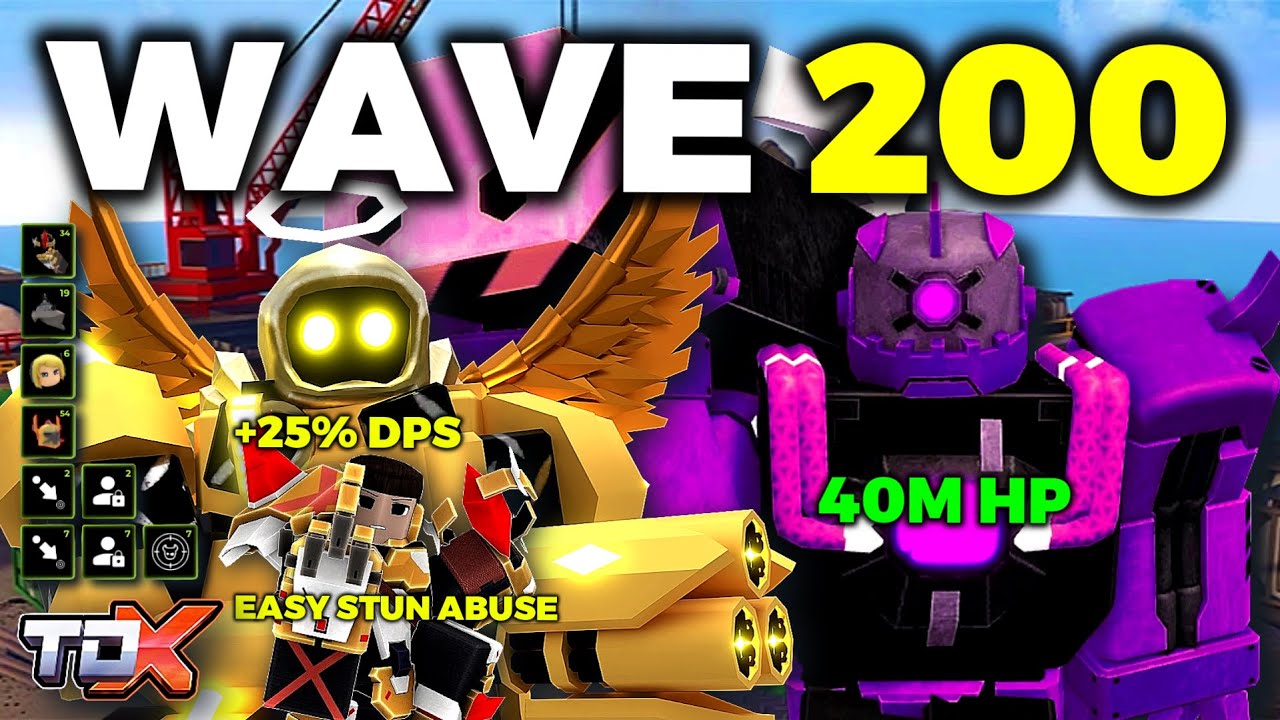 SOLO ENDLESS WAVE 200 w/ NEW Ability Hotbar! (W Update!?) | Roblox TDX
