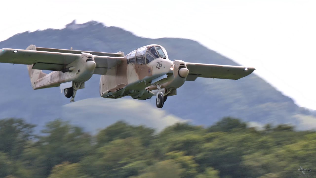 OV-10 Bronco 3D Aerobatics | Takeoff to Landing at Hahnweide 2025 – Historic Airshow Highlights