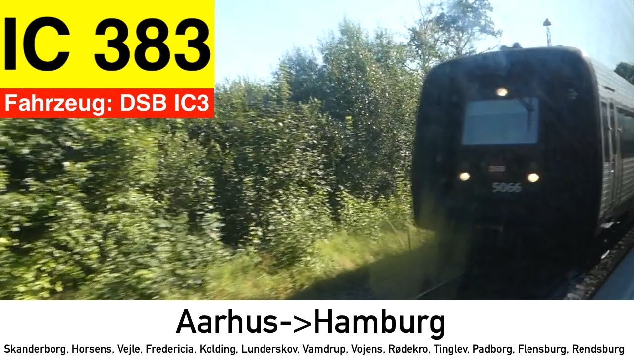 Mitfahrt im IC383 von Aarhus nach Hamburg Hbf