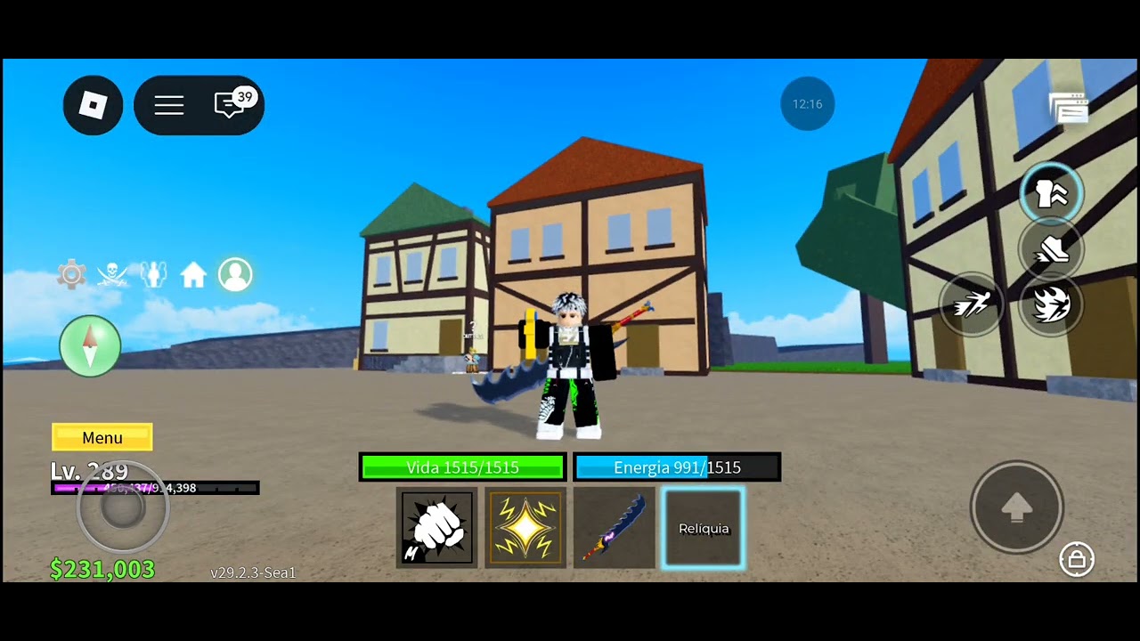 Primeiro episódio de Blox Fruits e ainda ensinei a pegar haki da observação!
