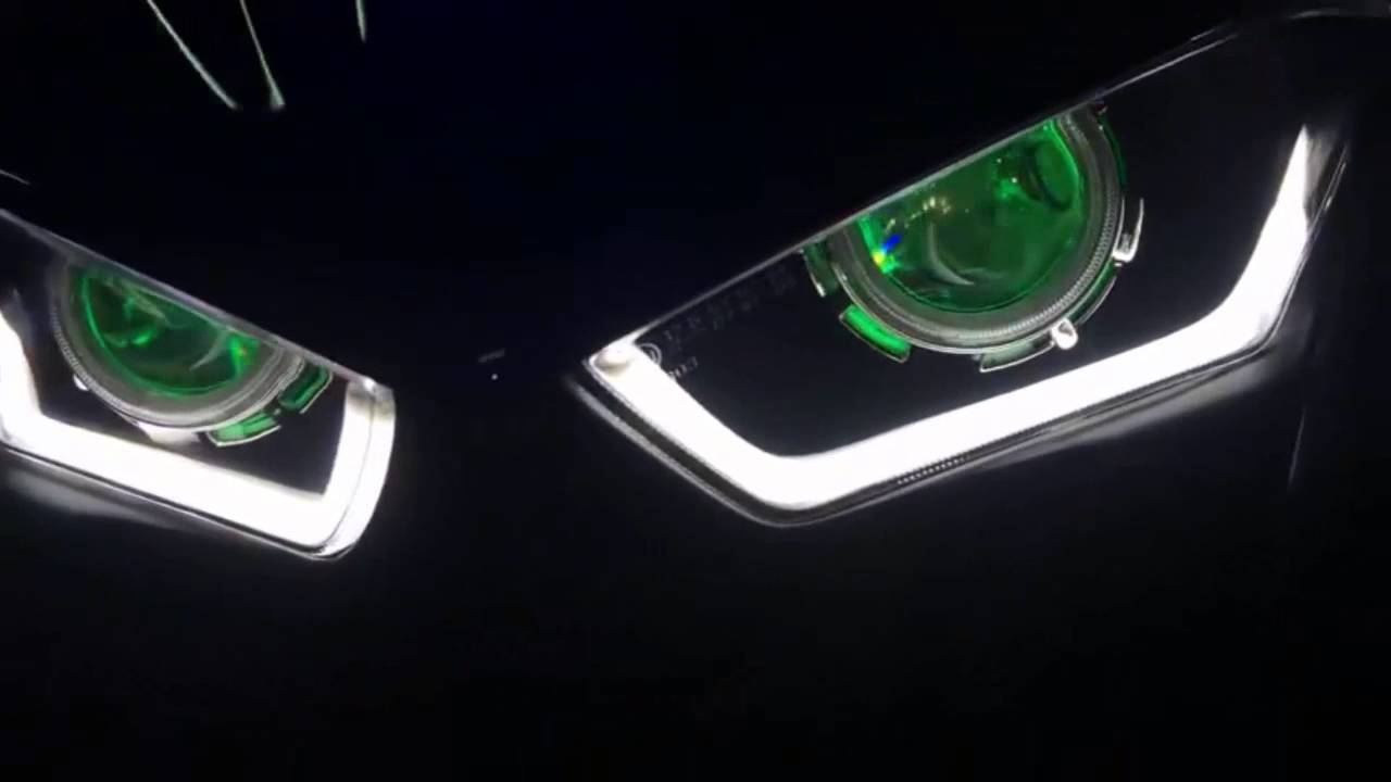 Yamaha R3 ไปโปรเจคเตอร์ พร้อม Led Bar Evil eye