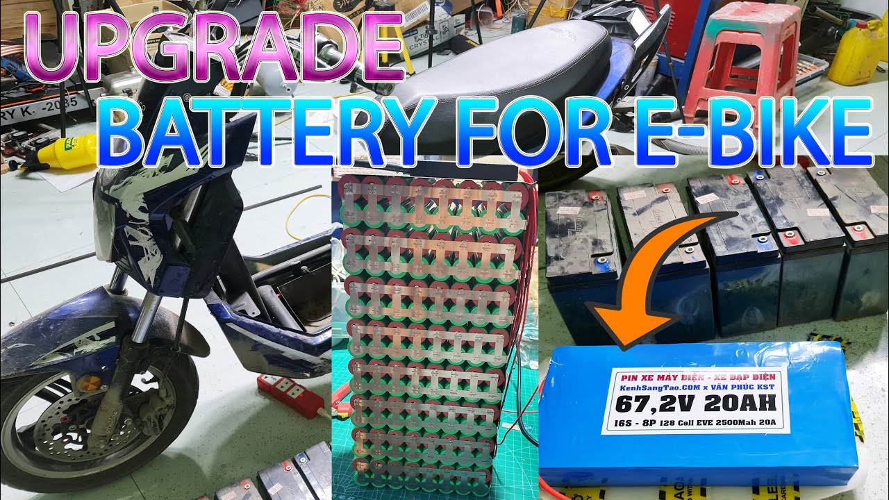 Upgrade Battery for E-bike to 67,2v 20 000Mah,16S 8P, 128 Cell Battery 18650