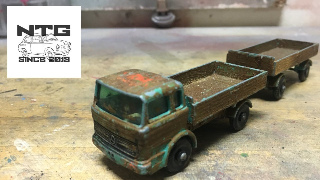 Matchbox Mercedes Truck & Trailer N.01 & 02 - Custom Restoration