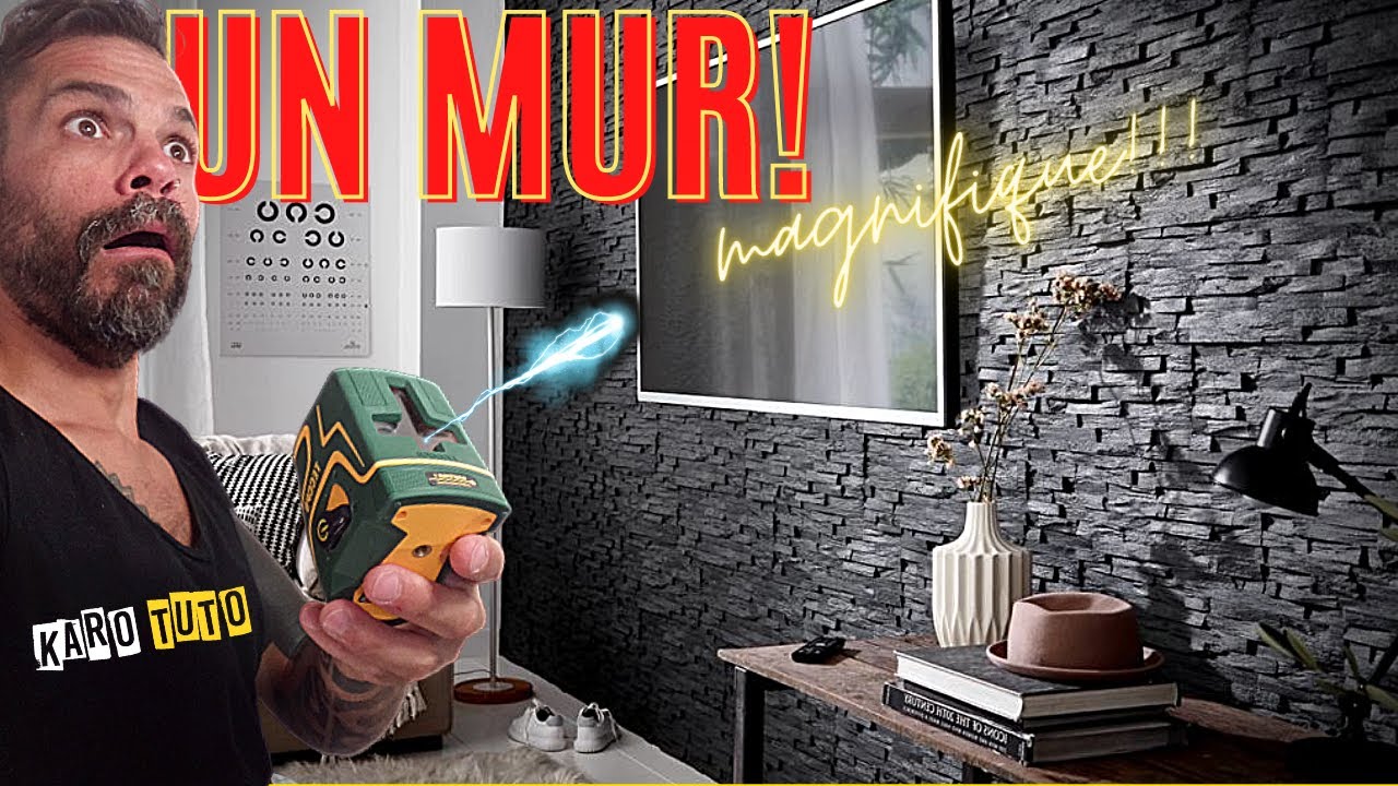 DÉCORER SON SALON AVEC UN MUR EN PIERRE DE PAREMENT!