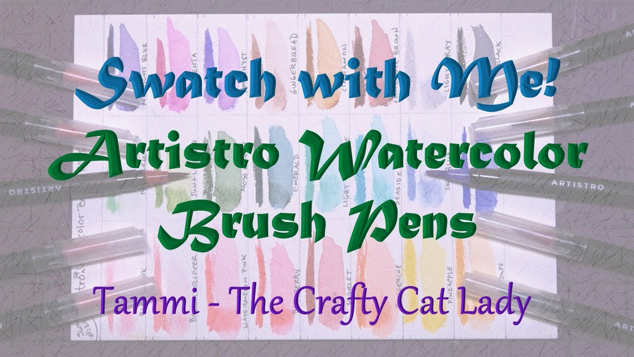 Swatch with Me! Artistro Watercolor Brush Pens