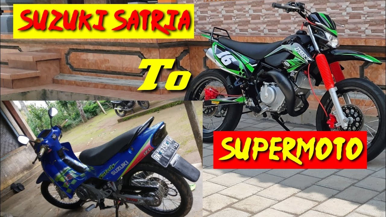 Suzuki Satria 2 tak legendaris disulap jadi Supermoto (sumo) by KMS