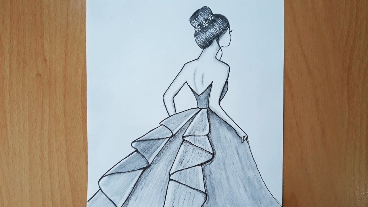 Güzel Elbiseli Kız Nasıl Çizilir ?