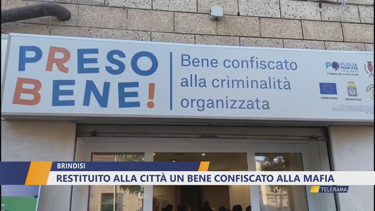 RESTITUITO ALLA CITTA&rsquo; UN BENE CONFISCATO ALLA MAFIA