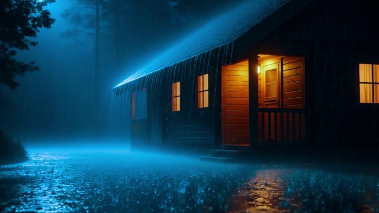 Heavy Rain & Thunder on Metal Roof at Night 🌧️ Instantly Sleep Better • Insomnia Relief • Rain ASMR