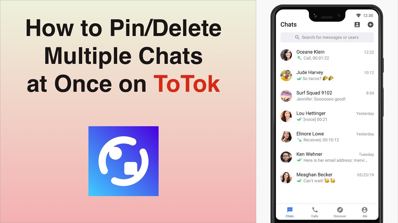 ToTok: How to Pin or Delete Multiple Chats at Once on ToTok Free Video Call App