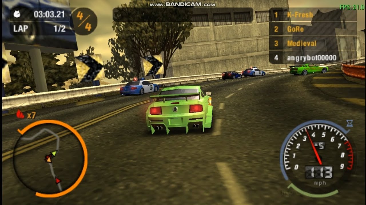 Need For Speed most wanted 5-1-0 PSP Version gameplay live in 2026 on pc
