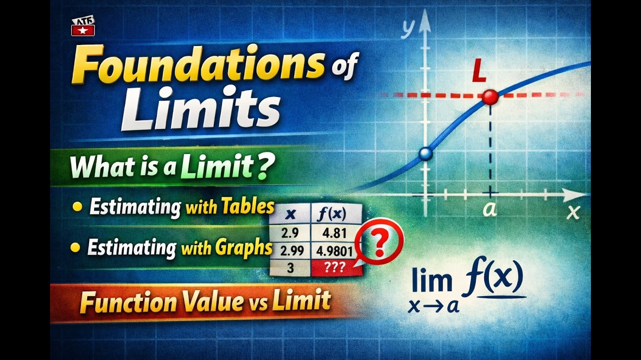 Foundations of Limits | Tables, Graphs, and Function Value vs Limit