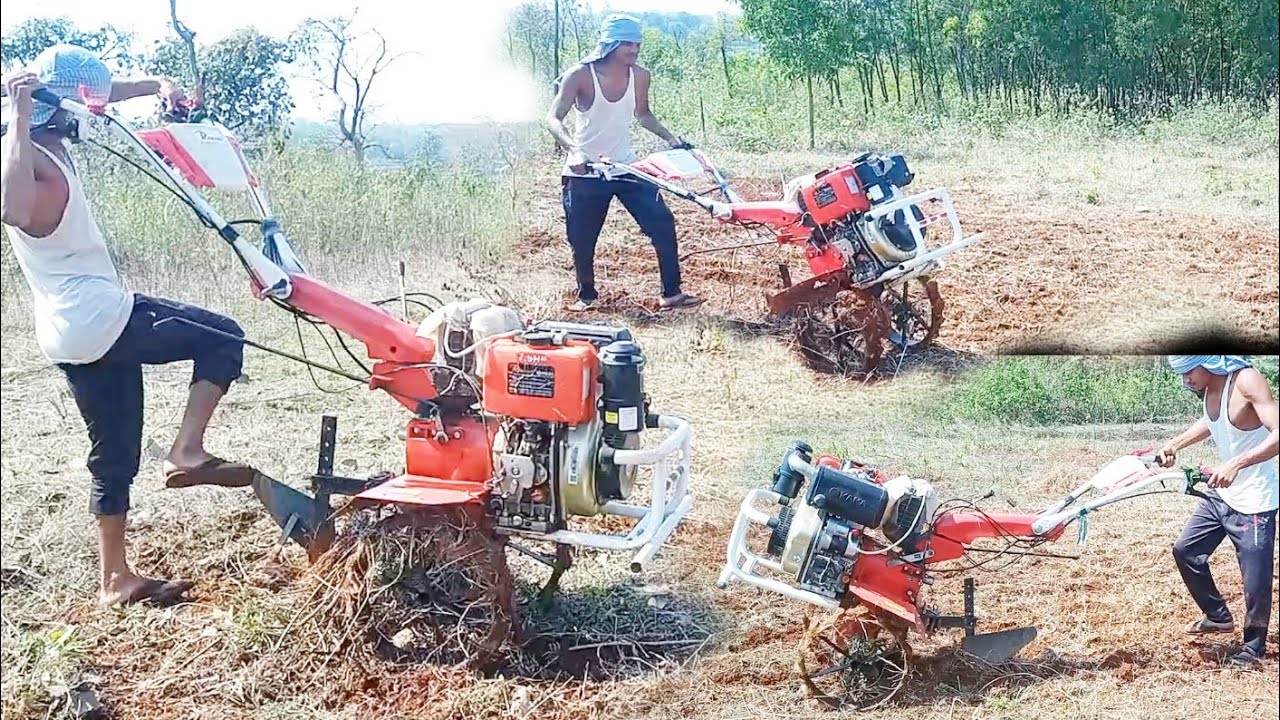 Power Weeder Wheel | Single Side Plough | Agriculture Video