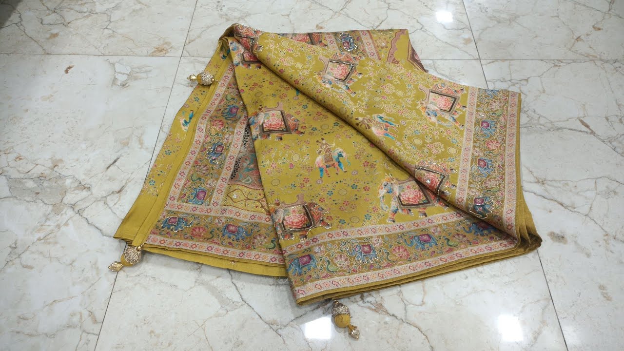 Surendra Saree beautiful smart🥰collection 9425226700#saree #tissue #organza #partywearsaree #fashion