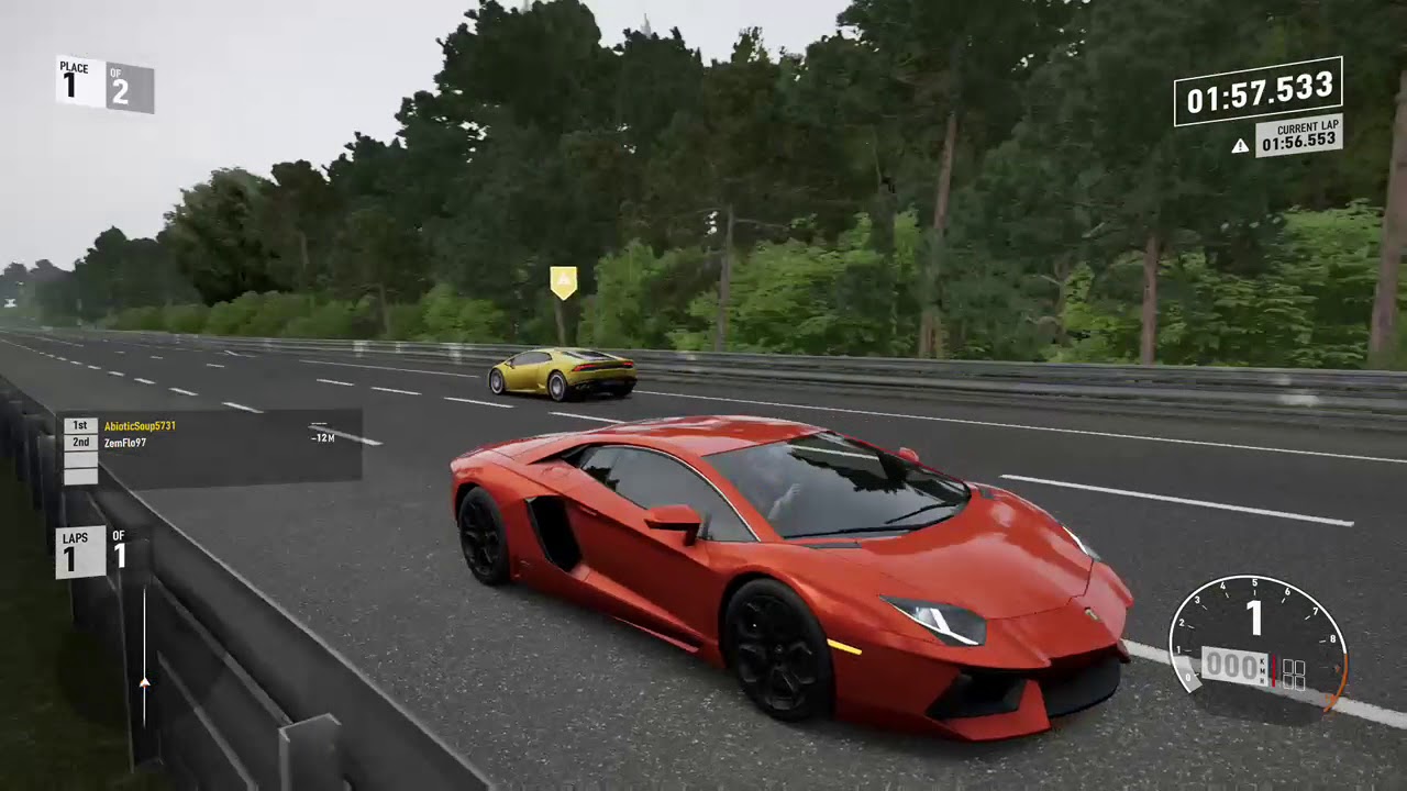 Forza 7 Drag race: Lamborghini Huracan LP610-4 vs Aventador LP700-4