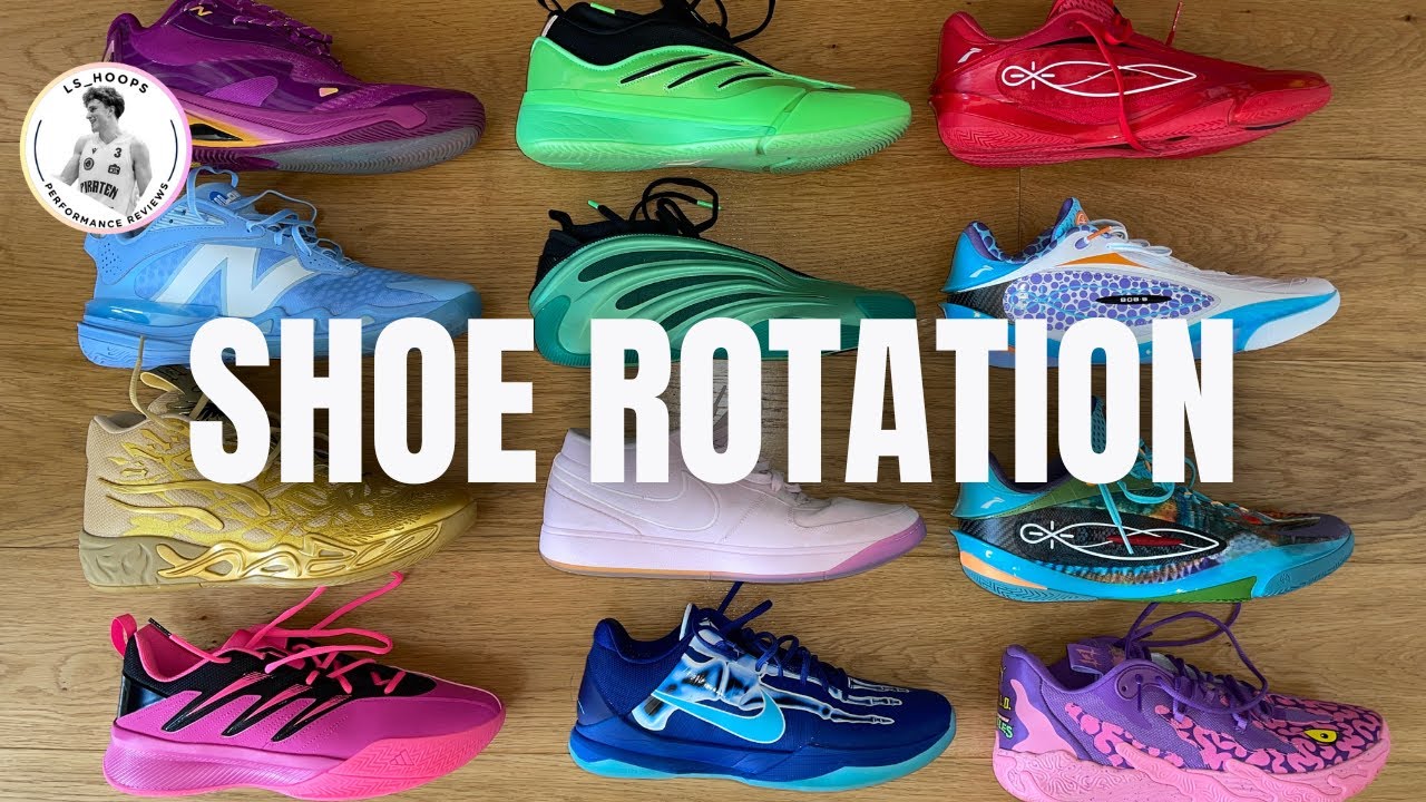 My current SHOE ROTATION as a pro hooper