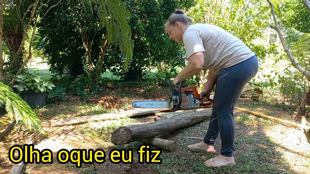 EU ,MOTOSSERRA e o JARDIM SECRETO vem ver oque aprontei 