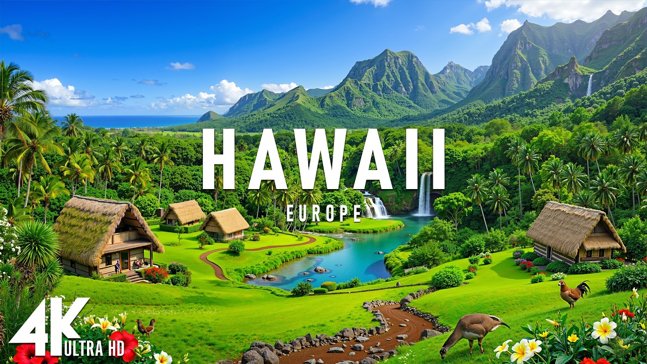 Hawaii 4K - Maui Road to Hana, Rainforests, Waterfalls & Coastal Calm | Relaxing Music