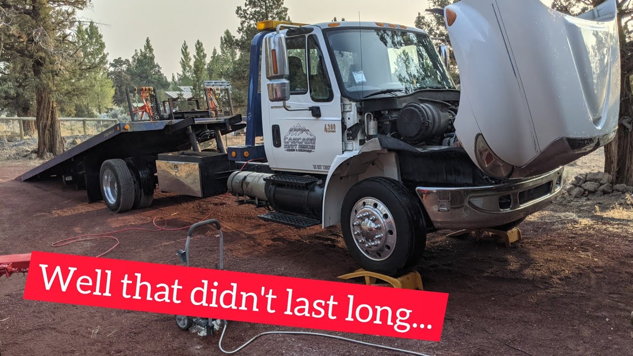 My new rollback tow truck only lasted a month...