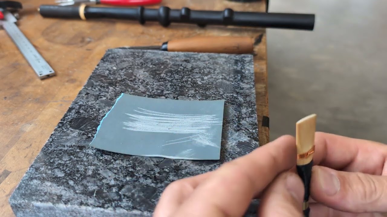 Reed making Uilleann pipes- how to shorten the top