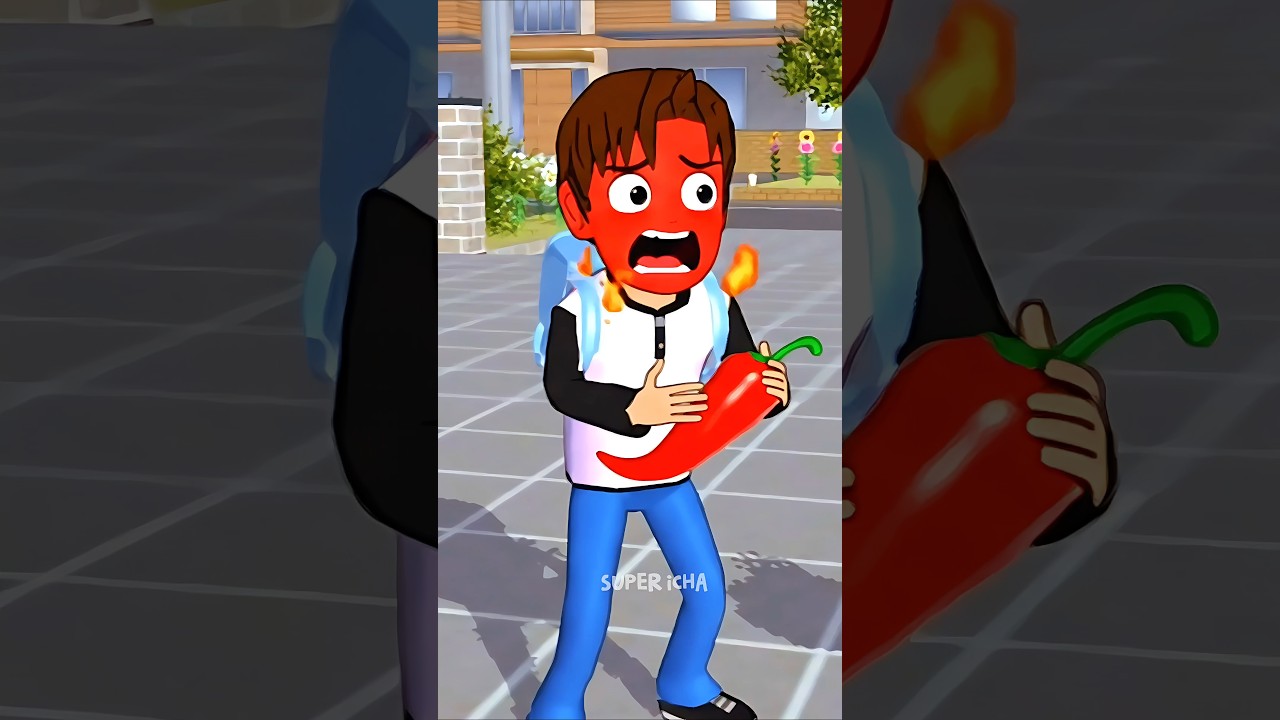 Chili Challenge: Yuta Mio's Spicy #shorts #sakuraschoolsimulator
