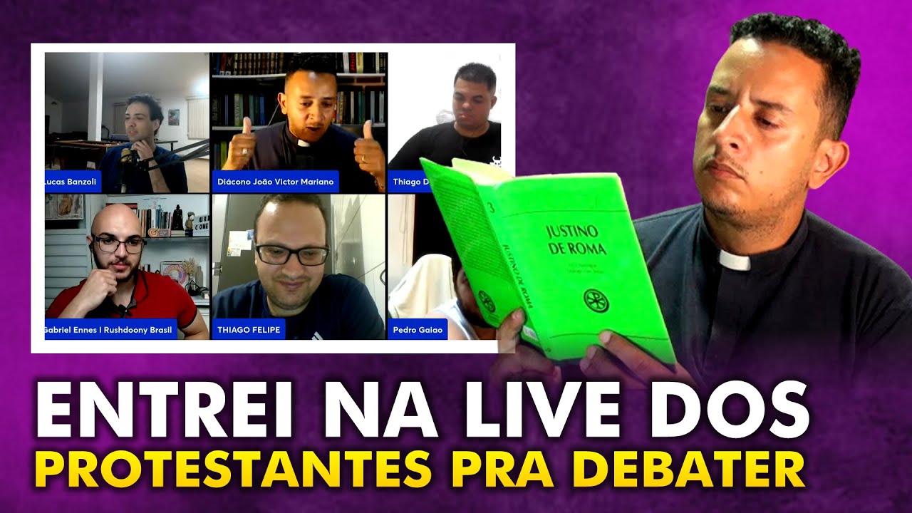 CATÓLICO ENTRA NA LIVE PROTESTANTE PARA DEBATER!