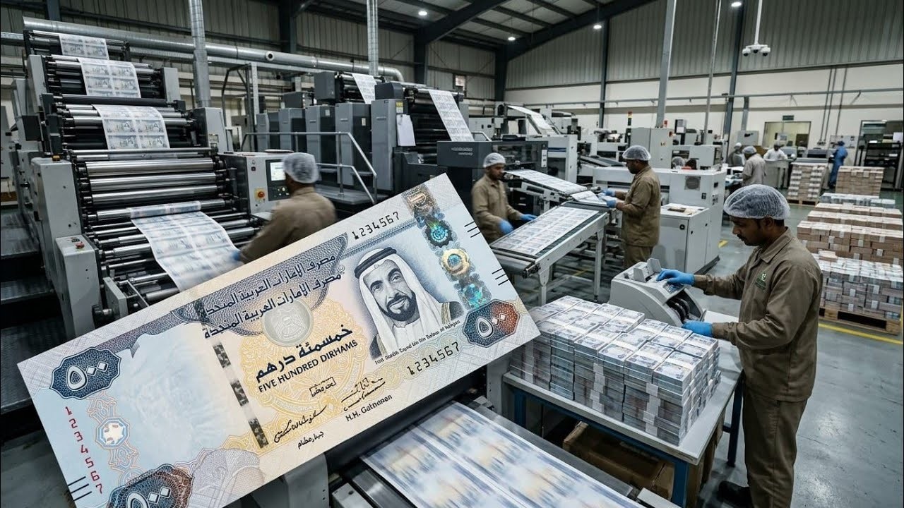 Inside UAE Secret Banknote Factory | Making the New 1000 Dirham Polymer Note