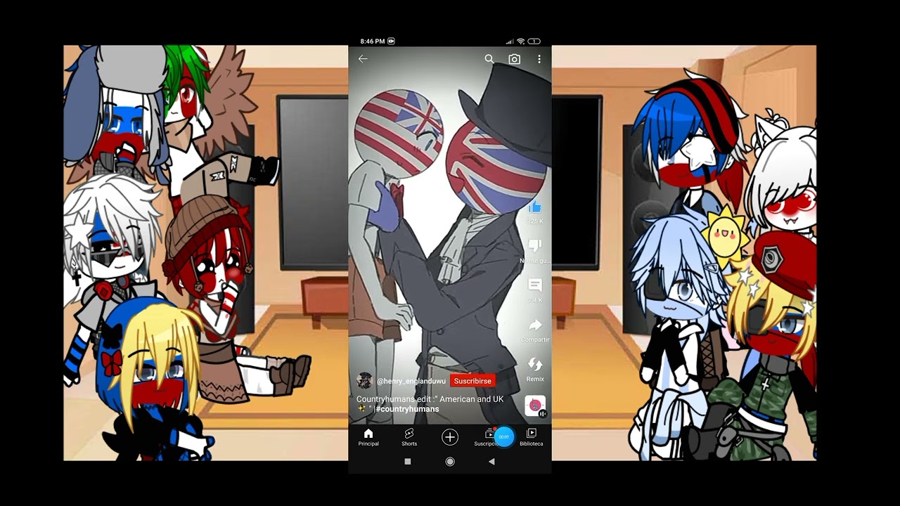 los countryhumans reaccionan a sus memes y tiktoks