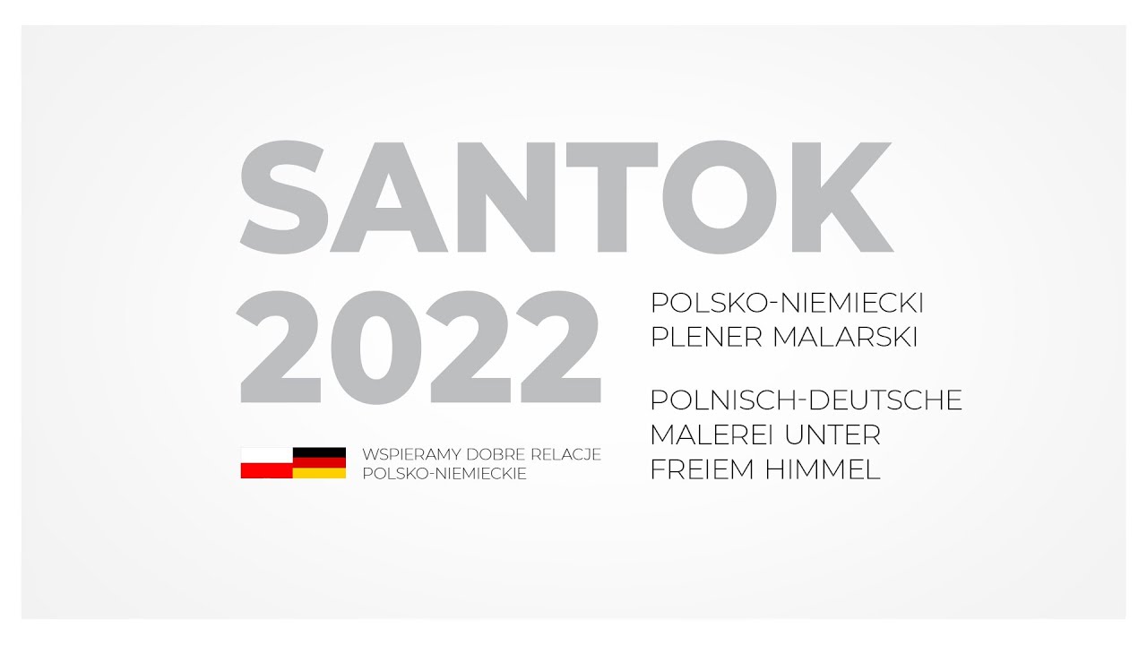Polsko-niemiecki plener malarski. Santok 2022