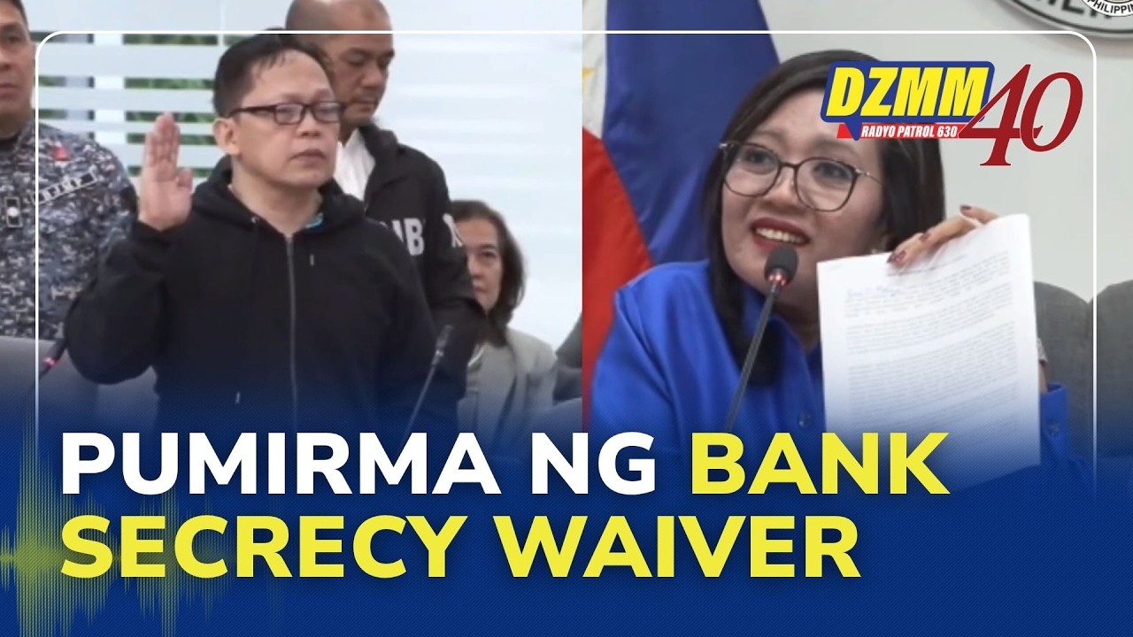VP Sara's alleged bagman Ramil Madriaga signs bank secrecy waiver | DZMM Teleradyo (14 April 2026)