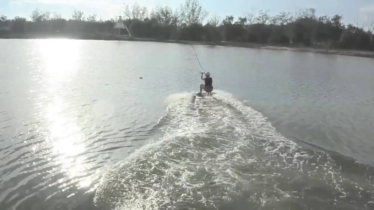 My Mom's Riding Wakeboard