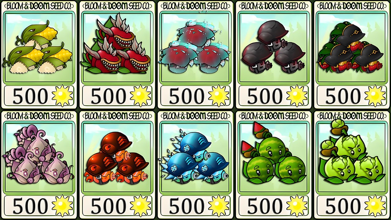 PVZ Fusion 3.4 Challenge - All MINI Plants Fusion Showcase!