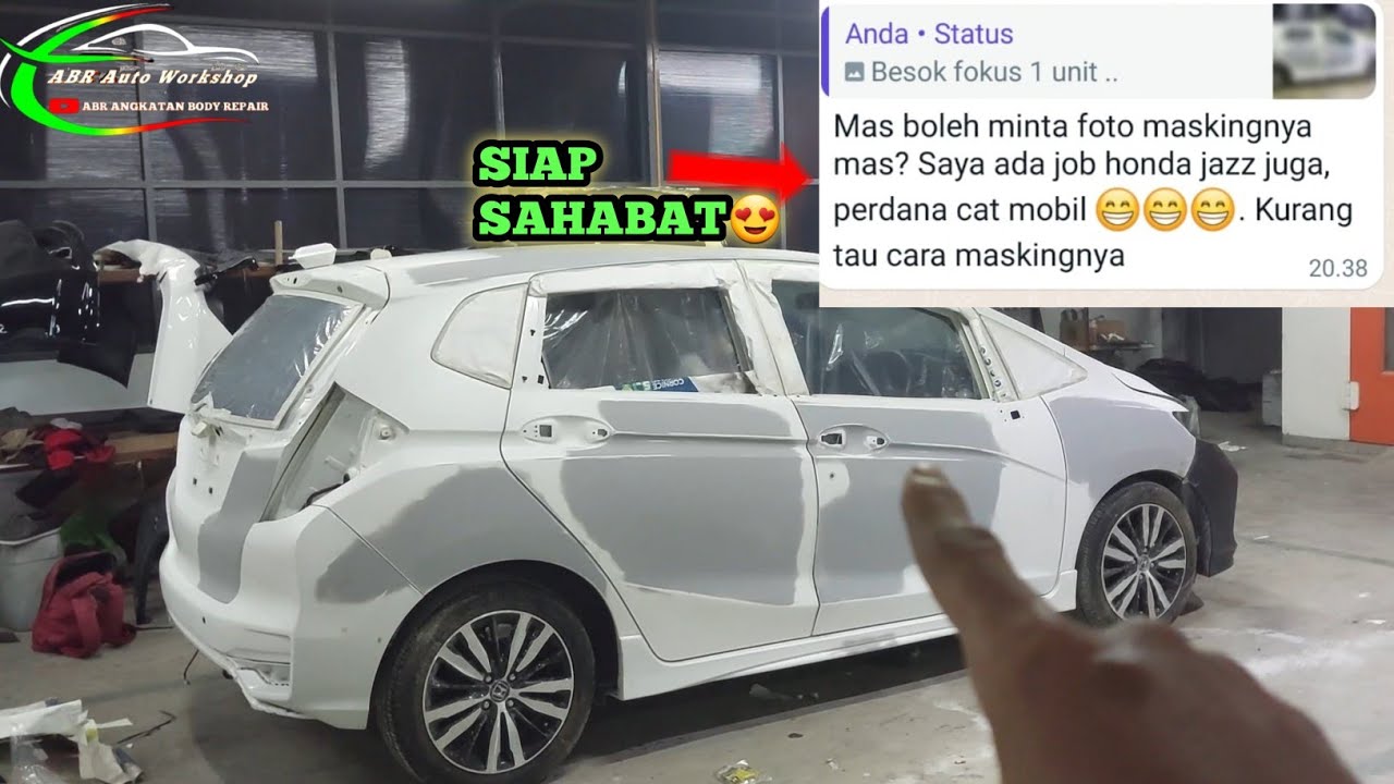 🔴Cara Masking Mobil Yang Mau Di Cat Ulang Full Body Luar Dalam