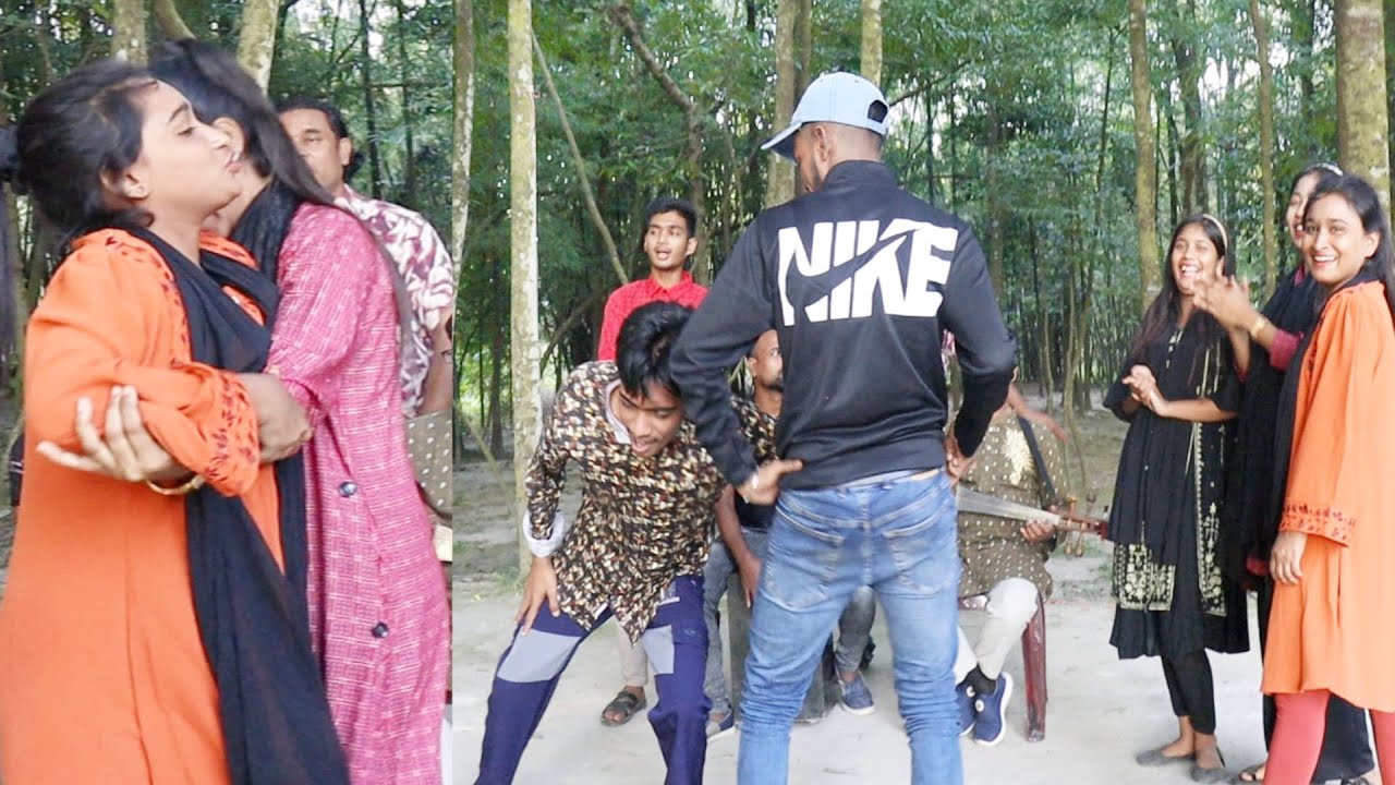 ছেলে দাল ও মেয়ে দল গান গেয়ে হাঁসানোর লড়াই।কোন দল বিজয় হলো দেখুন ভরপুর বিনোদনে মজা