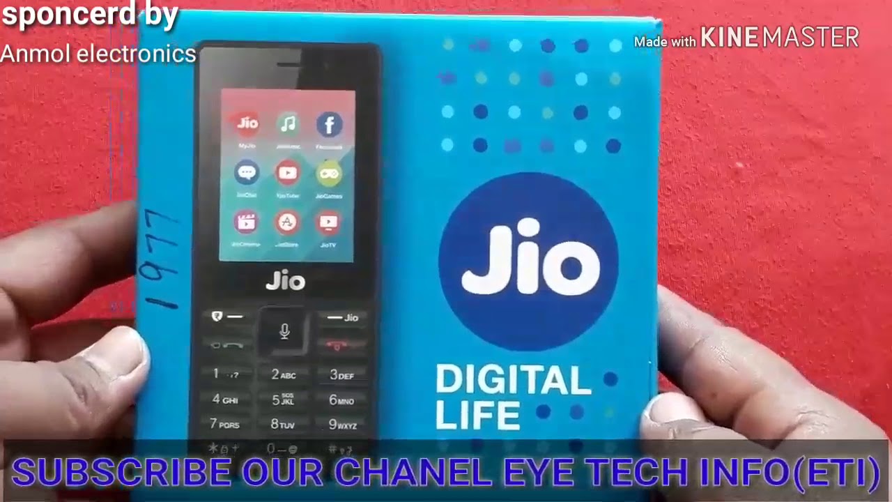 Jio phone unboxing | jio phone Rs 501 |cute feature 4g by lyf+jio=501rs video by (ETI) Ajay kaithwas
