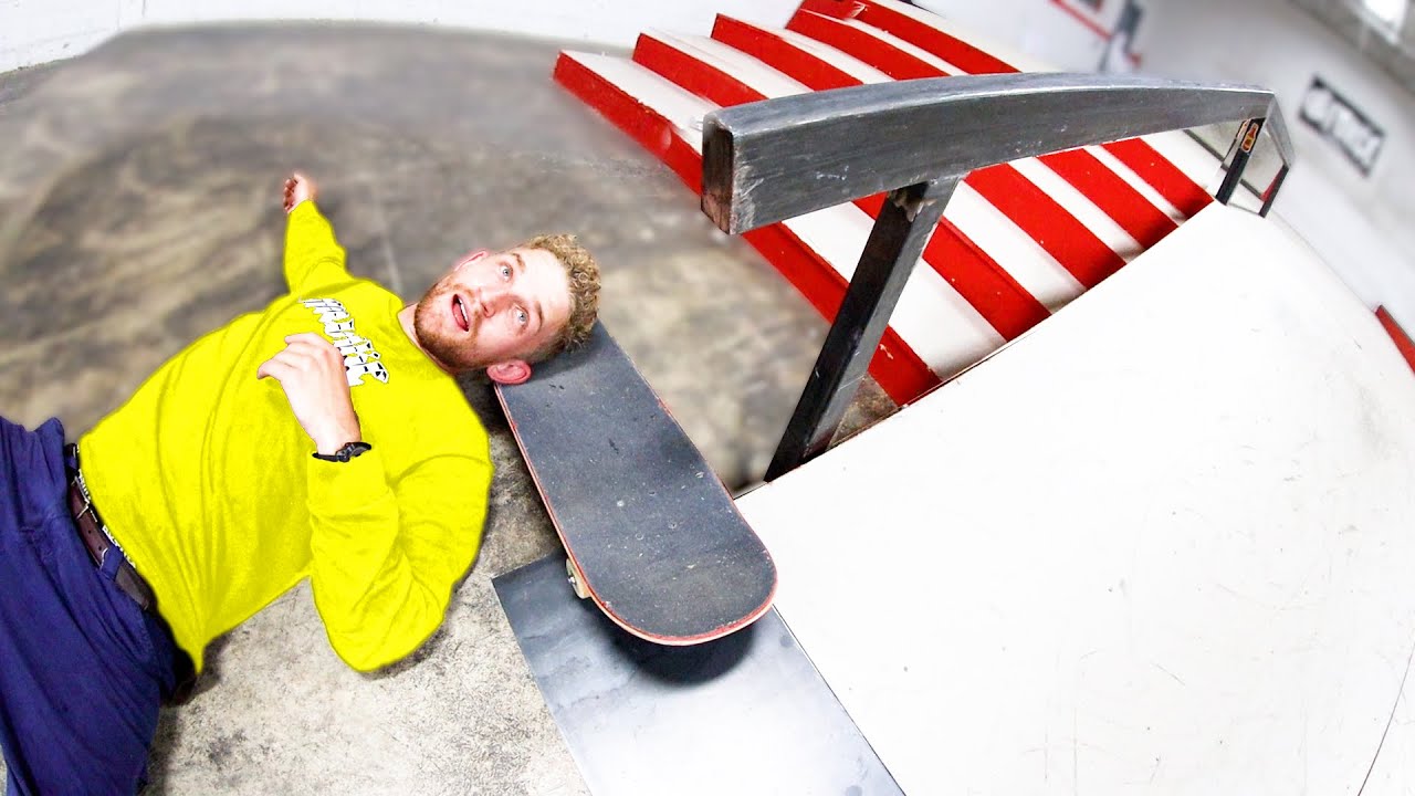 YOU MUST LAND 50 TRICKS ON THE HANDRAIL!