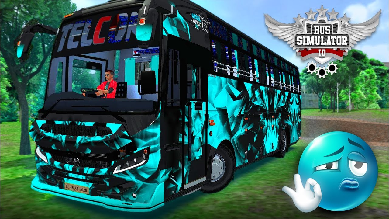 TELCON - Раскраска туристического автобуса из Кералы 🔥 | Bus Simulator Indonesia 🚌