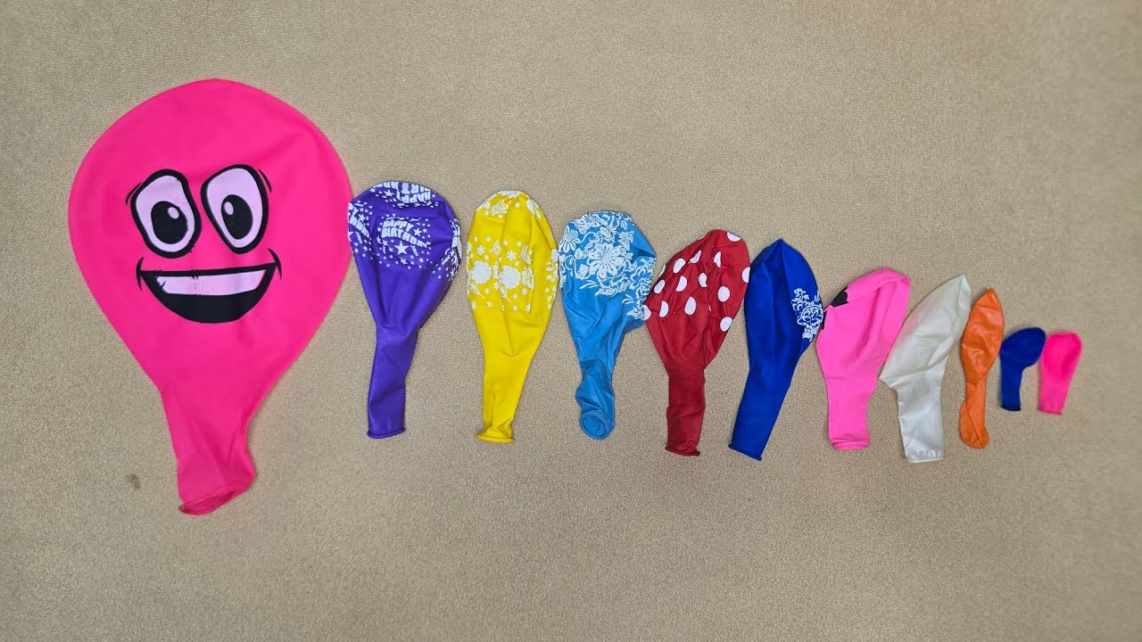 The Most Satisfying Balloon Popping Ever! (Big to Small ASMR)