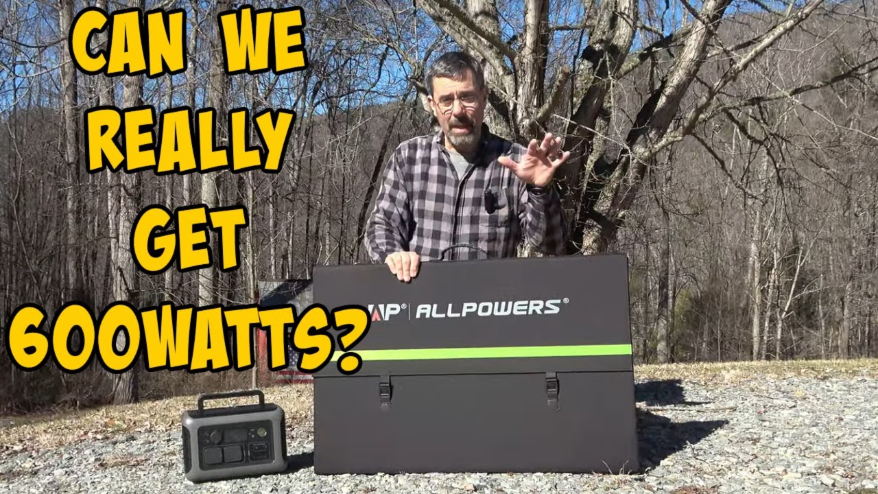 Allpowers 600 Watt PORTABLE Solar Array. That's a lot of watts!!