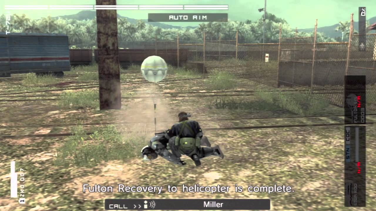 Metal Gear Solid : Peace Walker - No Hurt, Non Lethal, Mission 7 Boss - Tank T-72U