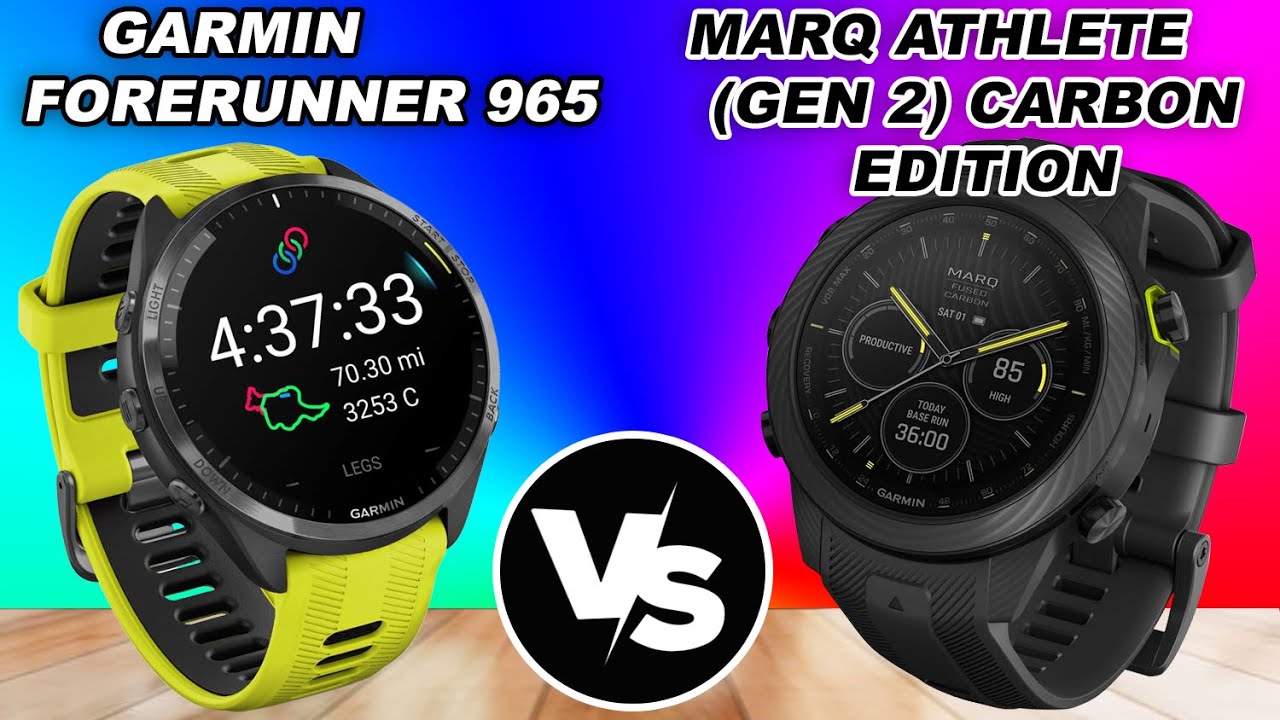 MARQ Athlete (Gen 2) Carbon Edition Specs vs Forerunner 965
