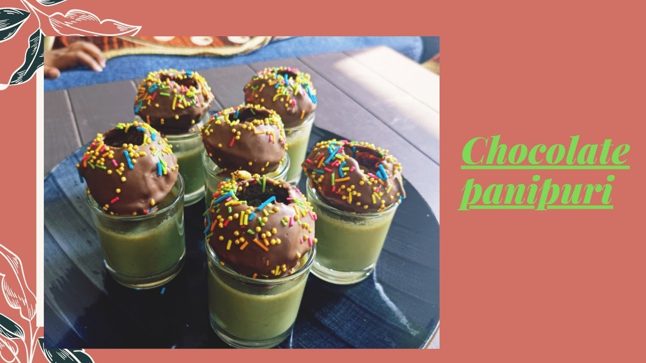 chocolate panipuri with paan shots | Golgappa Dessert recipe