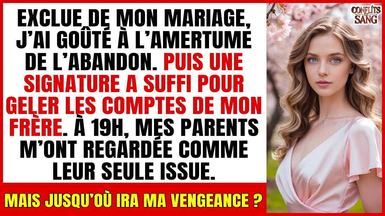 J’AI ÉTÉ EXCLUE DE MON MARIAGE — mais à 19h, MES PARENTS ONT SUPPLIÉ devant moi...
