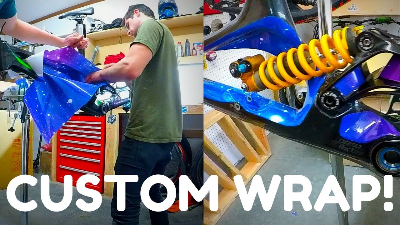 HOW TO CUSTOM WRAP A BIKE FRAME!