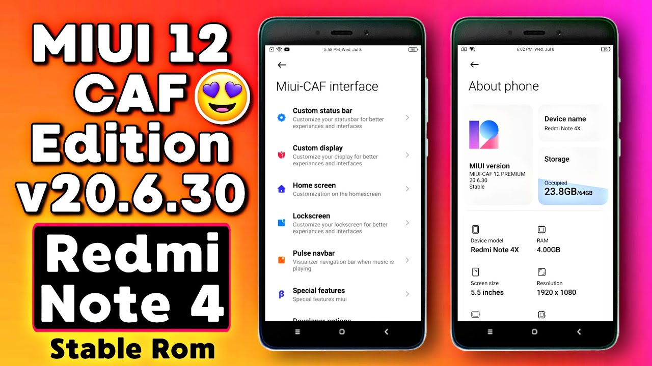MIUI 12 CAF Edition v20.6.30 for REDMI NOTE 4 (Mido) Install & Review | Stable Rom