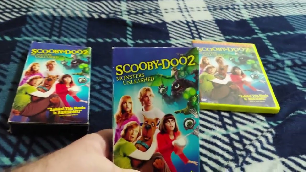 Scooby-doo 2 Monsters Unleashed 2004 VHS and DVD.