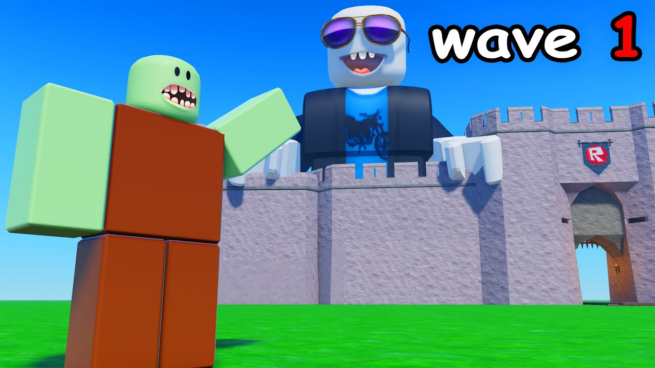 я выжил, обороняясь в Roblox...