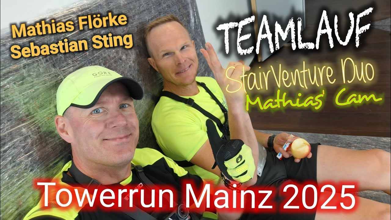 Towerrun Mainz 2025 | 23 Etagen | 407 Stufen | Teamlauf StairVenture Duo | Mathias` Cam